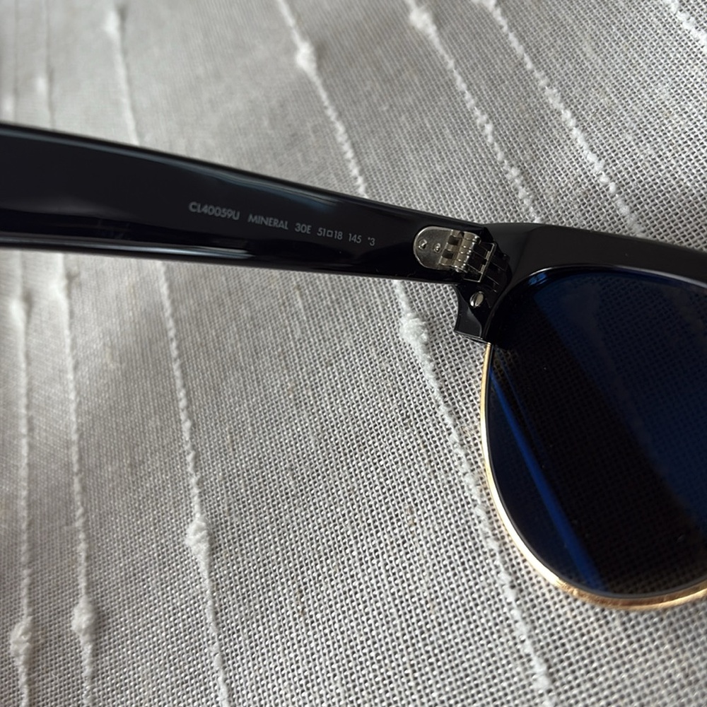 Celine Black and Gold Sunglasses - Picture 9 of 11